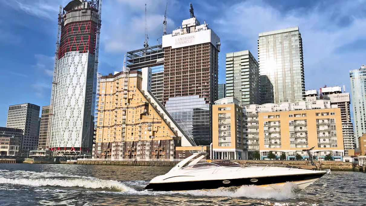 Private yacht on the Thames
